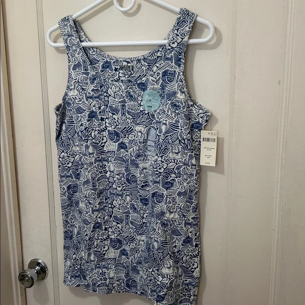 Duluth trading co farm toile tank, brand new - Picture 2 of 5